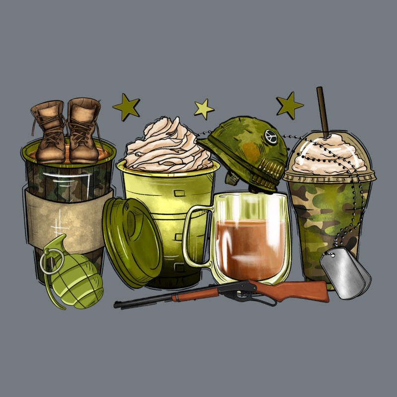 Army Coffee Cups Heavyweight Sweatshirt by Zillion Design Studio | Teevron
