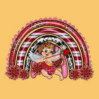 Valentine's Day Cupid Rainbow Vintage Hoodie | Teevron