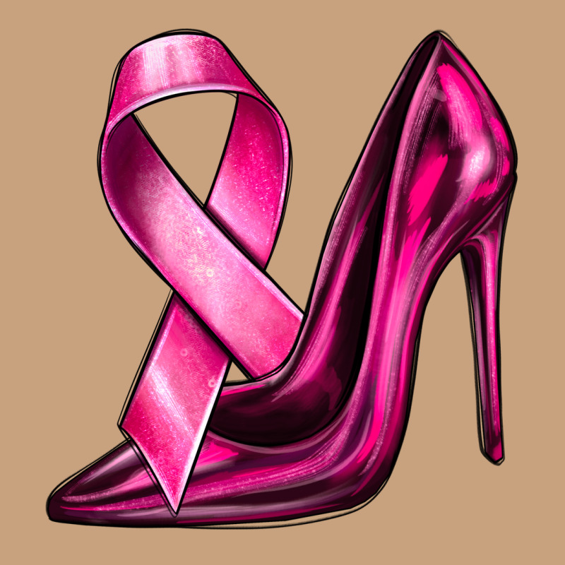 Breast Cancer Ribbon And Heels Vintage Tee by texasbilliewilder | Teevron