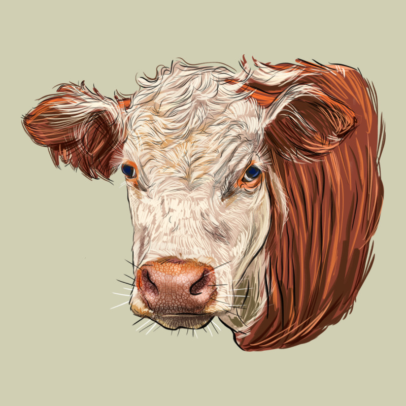 Hereford Cow Face Heavy Core Tee by LillyAllenDesigns | Teevron