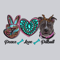 Peace Love Pitbull Heavyweight Sweatshirt | Teevron
