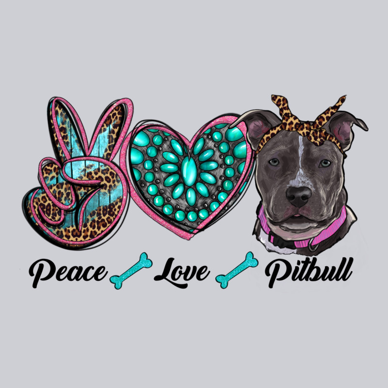 Peace Love Pitbull Heavyweight Sweatshirt by RanaPortraitStore | Teevron