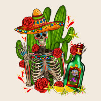 Skeleton With Sombrero And Tequila Zipper Hoodie | Teevron