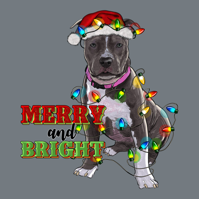 Merry And Bright Pitbull Heavyweight Sweatshirt by RanaPortraitStore | Teevron