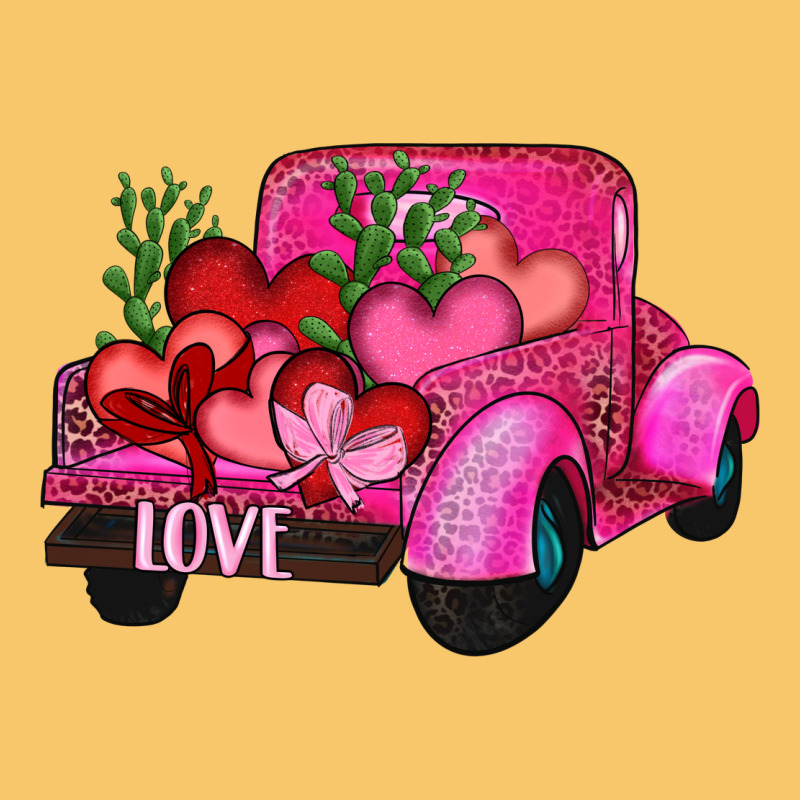 Valentine's Day Heart Cactus Truck Vintage Hoodie by RanaPortraitStore | Teevron