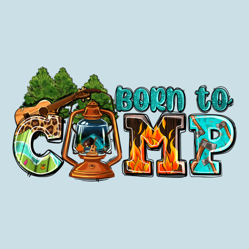 Born To Camp With Guitar Ladies Tee by AdoDesignShop | Teevron