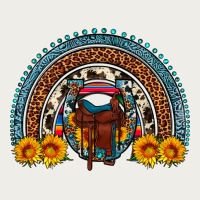 Saddle Sunflower Horseshoe Rainbow Zipper Hoodie | Teevron