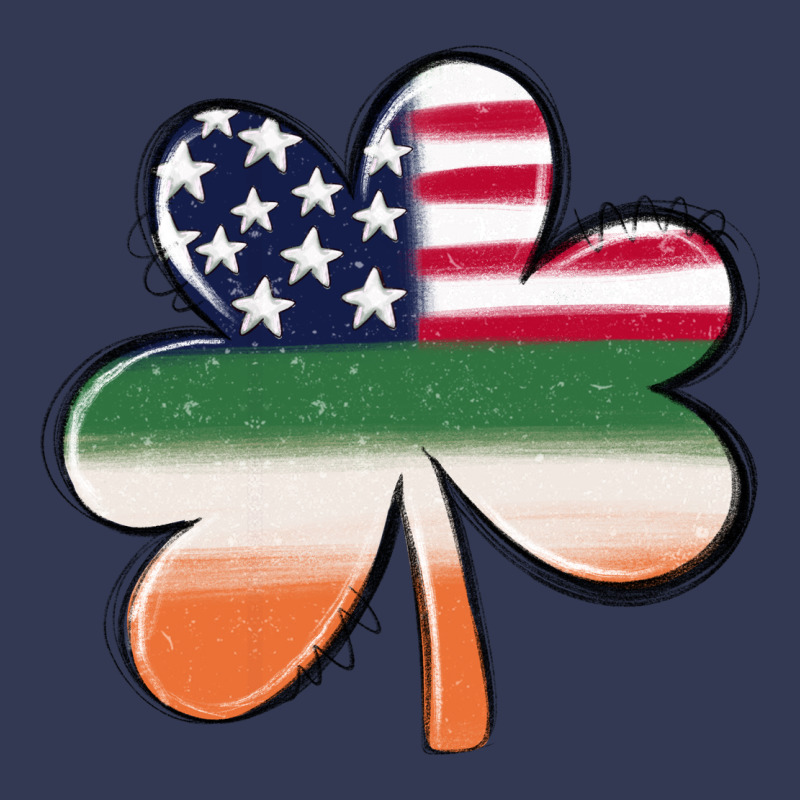 St Patricks Day Shamrock American Flag Heavyweight Hoodie by MaliasSmallBusiness | Teevron