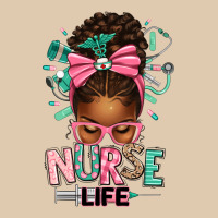 Afro Messy Bun Nurse Life Heavyweight Sweatshirt | Teevron