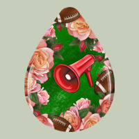 American Football And Western Roses Teardrop Long Sleeve Tee | Teevron