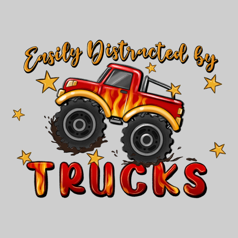 Easily Distracted By Trucks Premium Sweatshirt by MaliasSmallBusiness | Teevron