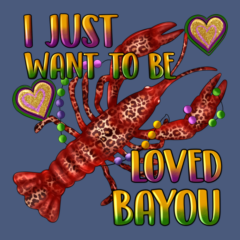 Mardi Gras I Just Want To Be Loved Bayou Crawfish Vintage Hoodie by RanaPortraitStore | Teevron
