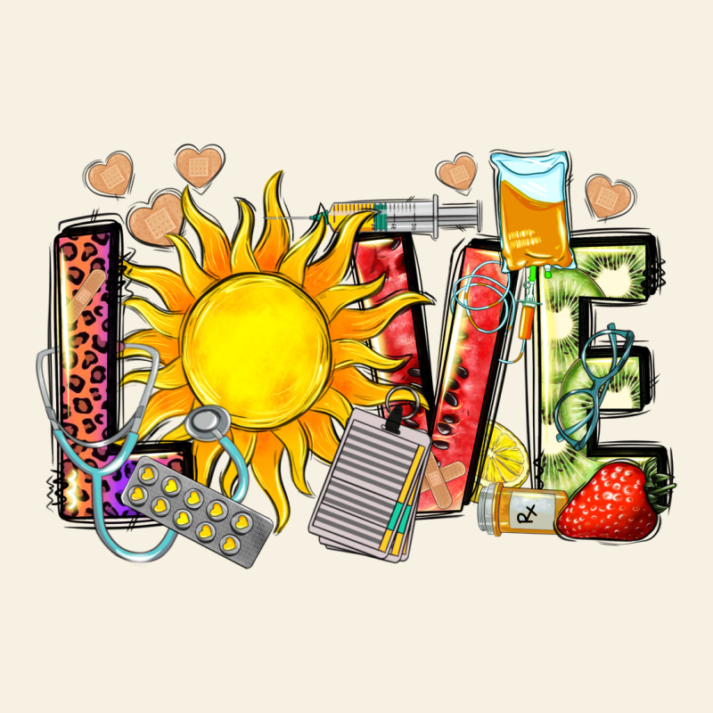 Love Summer Nurse Vintage Tee by Zillion Design Studio | Teevron