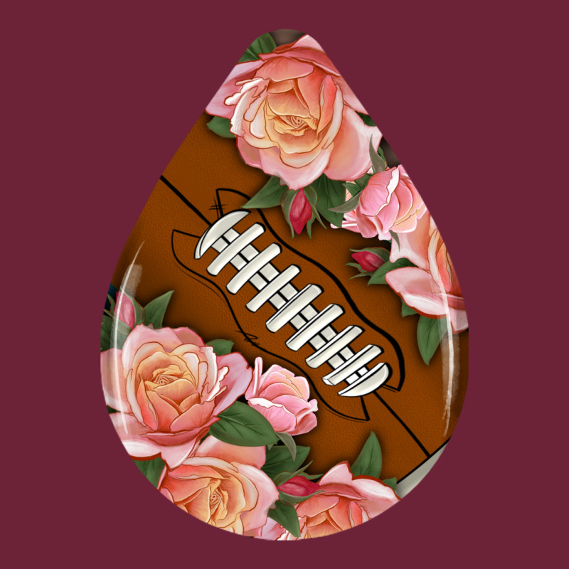 American Football And Western Roses Teardrop Long Sleeve Tee by BundleAndBundleShop | Teevron