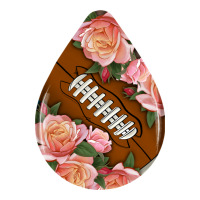 american football and western roses teardrop | Teevron