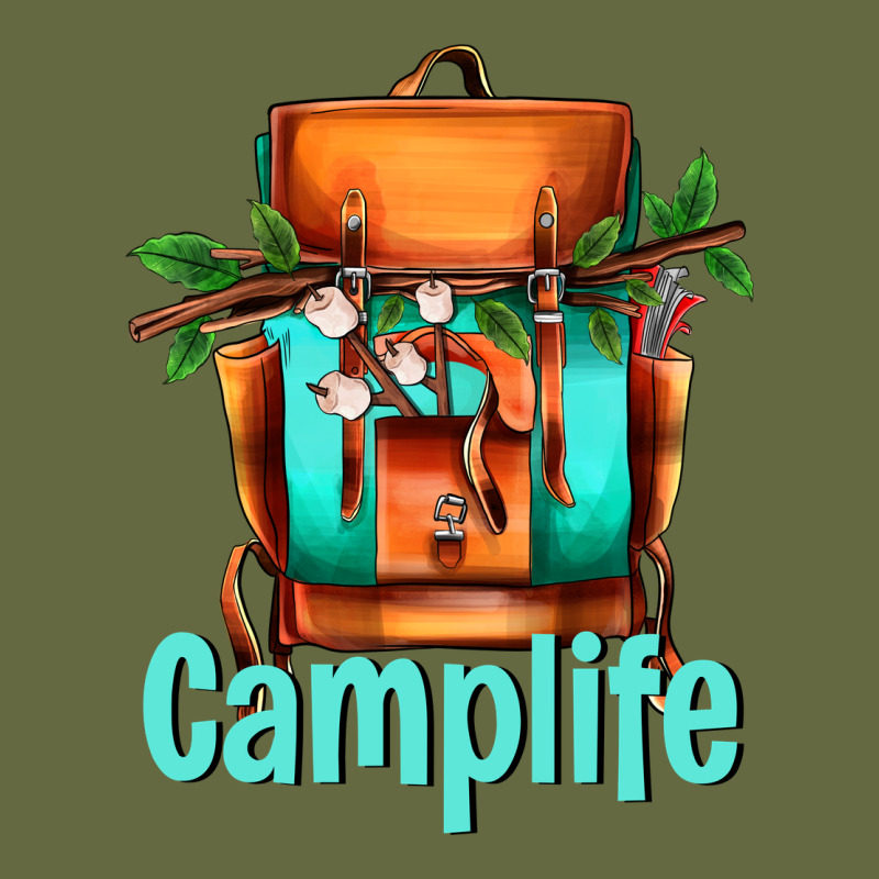 Camp Life Camp Backpack Long Sleeve Tee by AdoDesignShop | Teevron