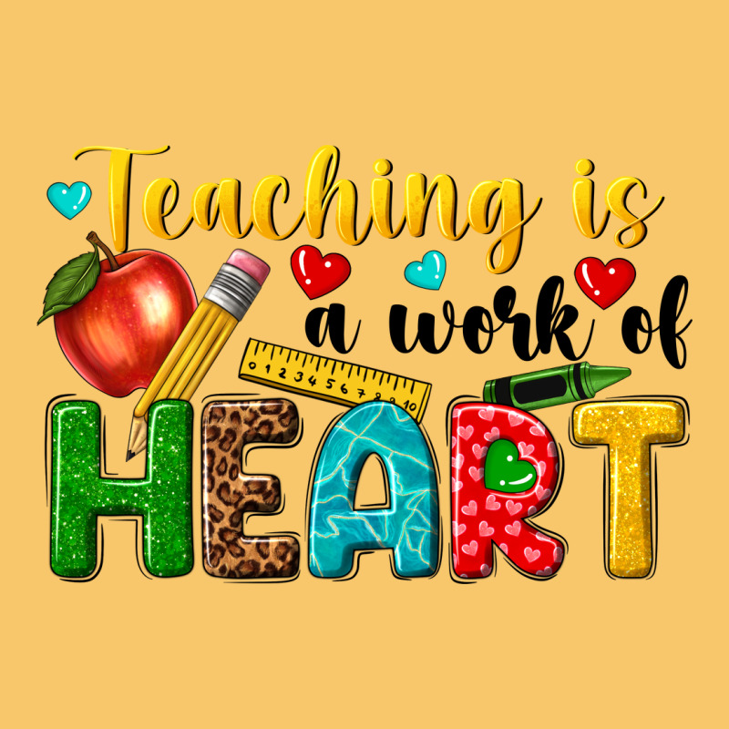 Teaching Is A Work Of Heart Tbw Vintage Hoodie by texasbilliewilder | Teevron