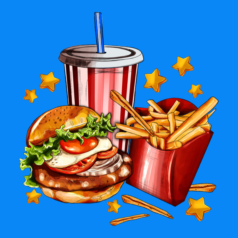 Hamburger Potatoes And Coke Zipper Hoodie by AdoDesignShop | Teevron