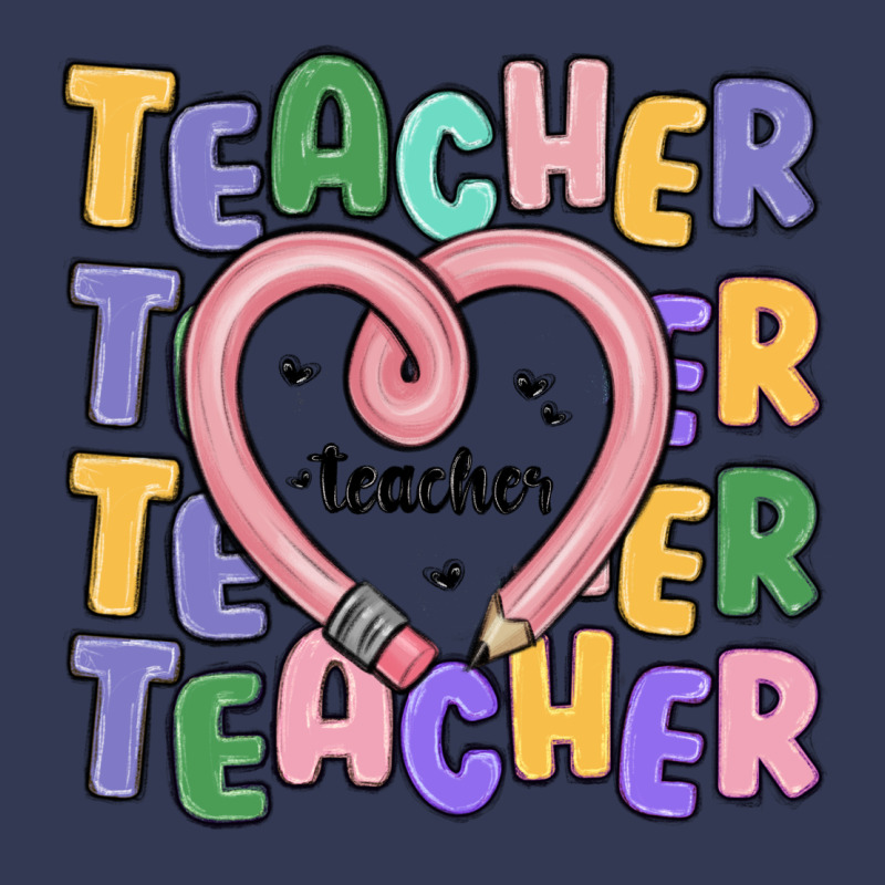 Teacher And Pencil Heart Heavyweight Hoodie by MaliasSmallBusiness | Teevron