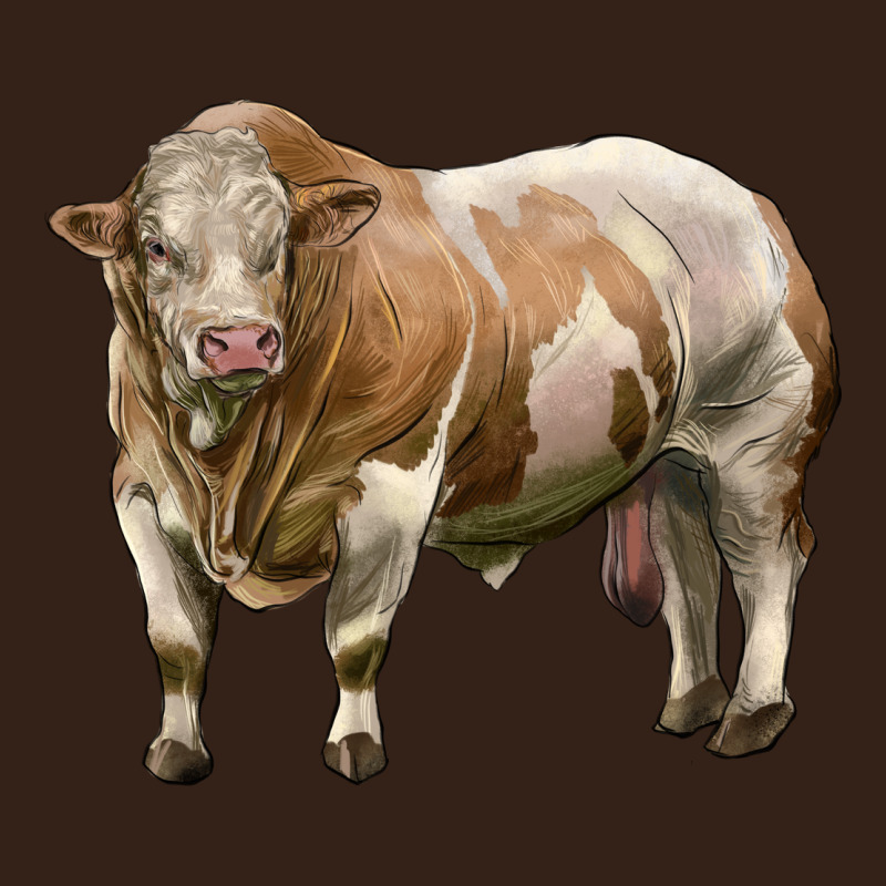 Simmental Bull Heavy Core Tee by LillyAllenDesigns | Teevron