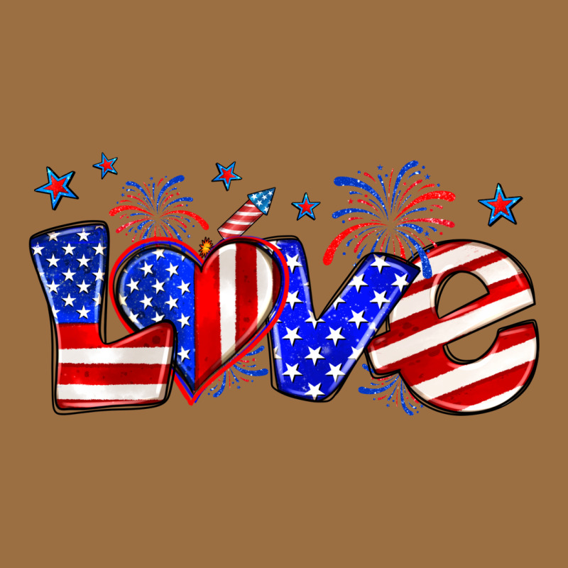 Love 4th Of July Vintage Tee by Zillion Design Studio | Teevron