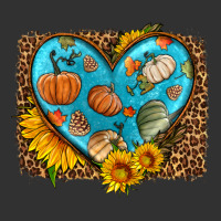 Fall Pattern Heart With Leopard Background Urban Heavy Tee | Teevron