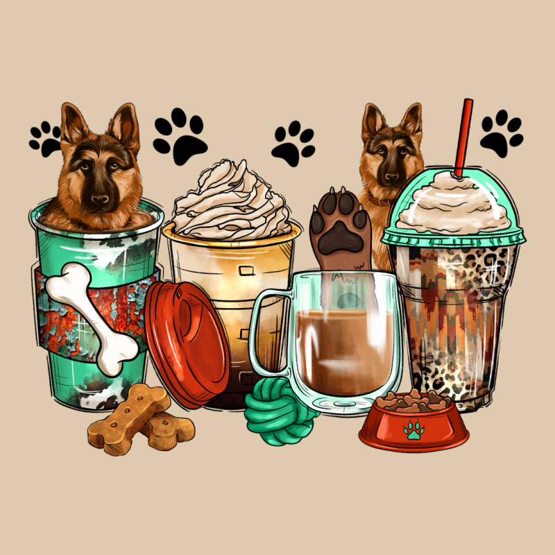 German Shepherds Coffee Cups Heavyweight Sweatshirt by Zillion Design Studio | Teevron