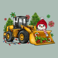 Christmas Bulldozer Snowman Classic Tee | Teevron