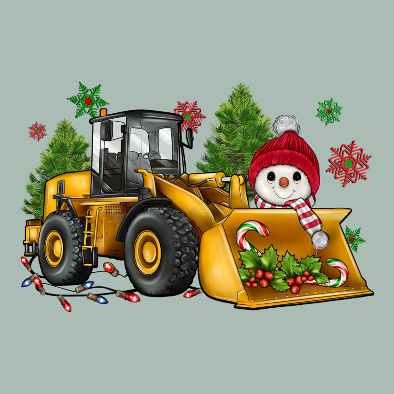 Christmas Bulldozer Snowman Classic Tee by JahusDesignShop | Teevron