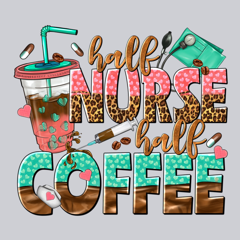 Half Nurse Half Coffee Heavyweight Sweatshirt by texasbilliewilder | Teevron