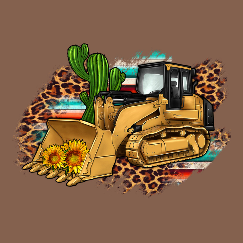 Bulldozer Leopard Cactus Sunflower Zipper Hoodie by Artiststas | Teevron