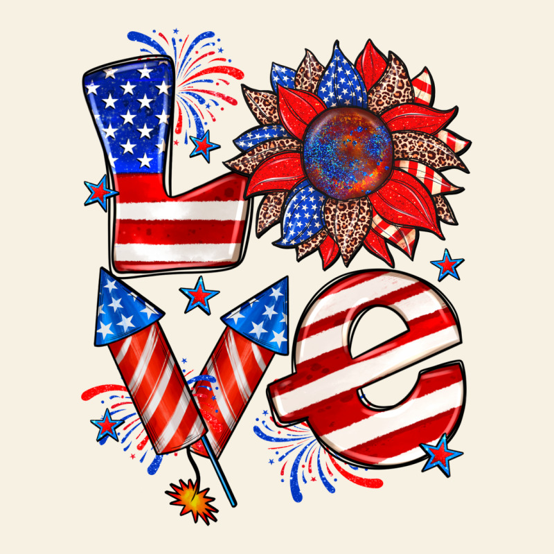 4th Of July Love Vintage Tee by Zillion Design Studio | Teevron