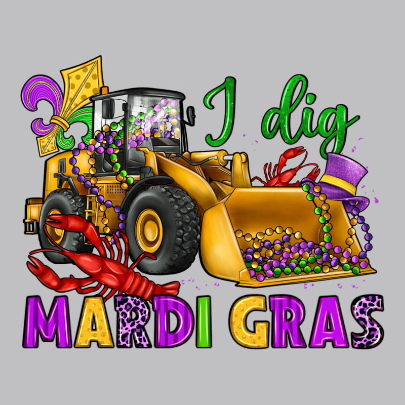 I Dig Mardi Gras Bulldozer Classic Tee by JahusDesignShop | Teevron