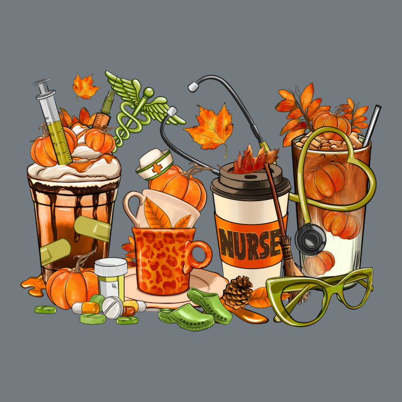 Fall Nurse Coffee Cups Heavyweight Sweatshirt by texasbilliewilder | Teevron