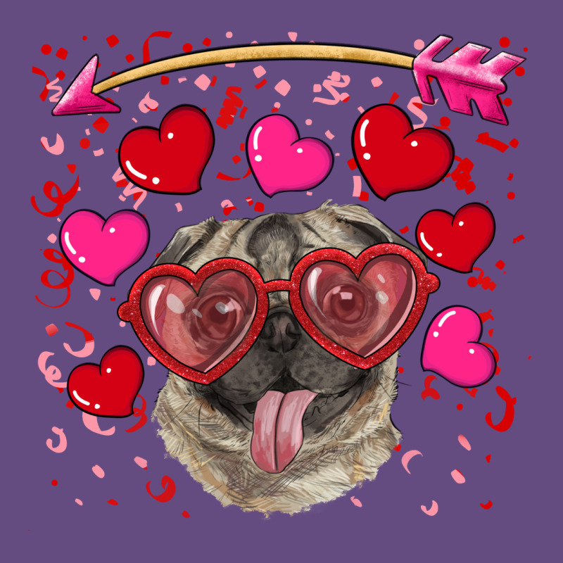 Valentine's Day  Pug Vintage Hoodie by RanaPortraitStore | Teevron