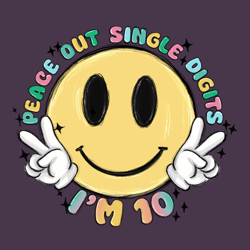 Peace Out Single Digits Im 10 Heavyweight Hoodie by MaliasSmallBusiness | Teevron