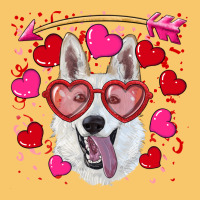 Valentine's Day  White Shepherd Vintage Hoodie | Teevron