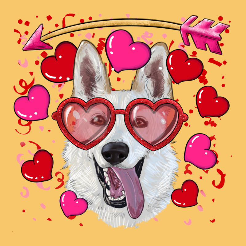 Valentine's Day  White Shepherd Vintage Hoodie by RanaPortraitStore | Teevron