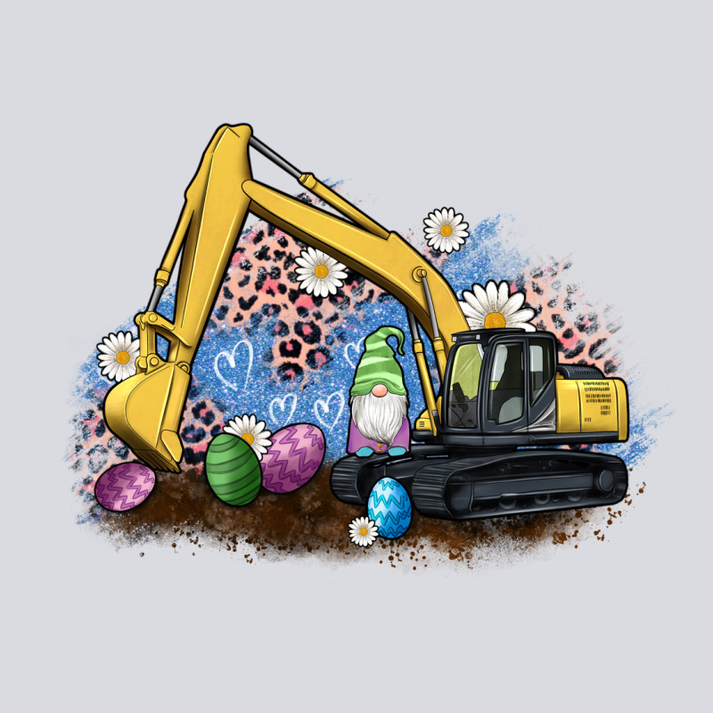 Easter Excavator Gnome Egg Leopard Zipper Hoodie by Artiststas | Teevron