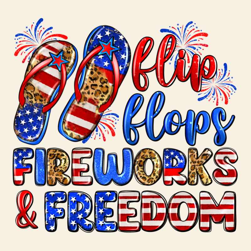Flip Flops Fireworks And Freedom Vintage Tee by Zillion Design Studio | Teevron