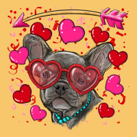 Valentine's Day French Bulldog Puppy Vintage Hoodie | Teevron