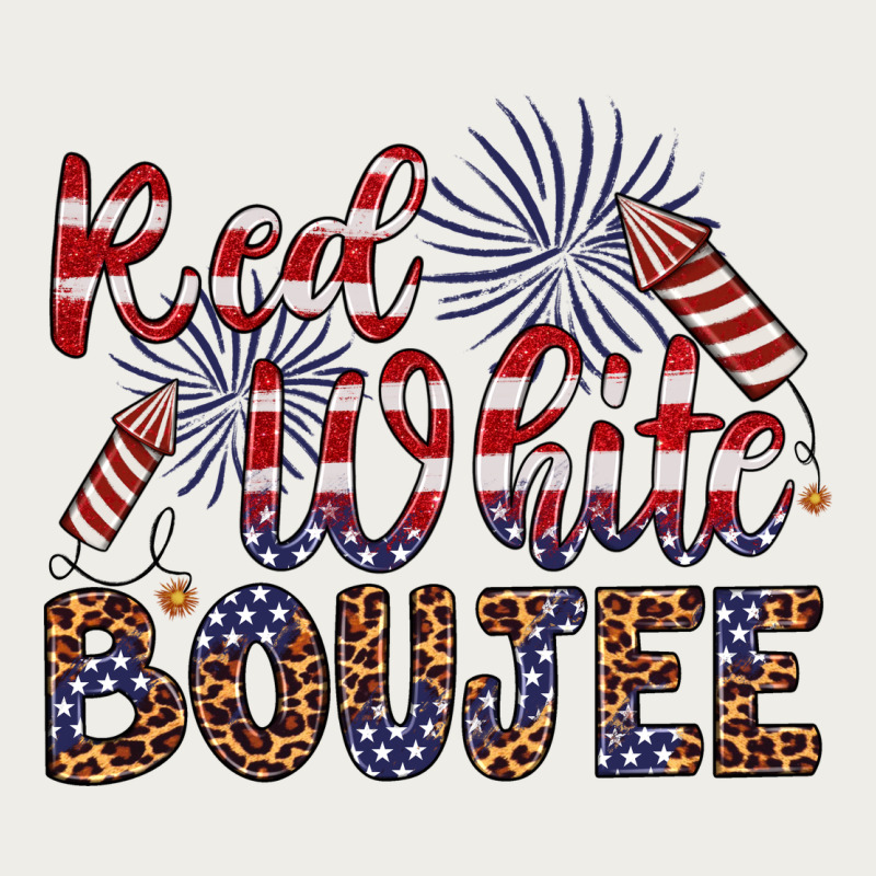 Red White Boujee Zipper Hoodie by Artiststas | Teevron