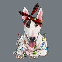 Bull Terrier With Christmas Lights Heavyweight Sweatshirt | Teevron