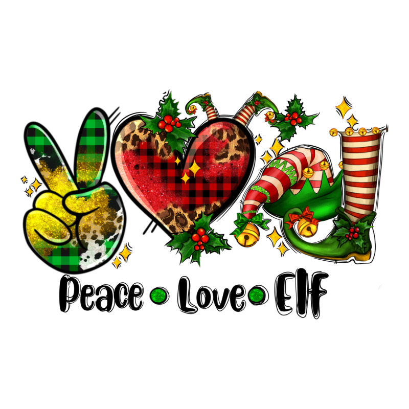 Peace Love  Elf Long Sleeve Tee by AdoDesignShop | Teevron