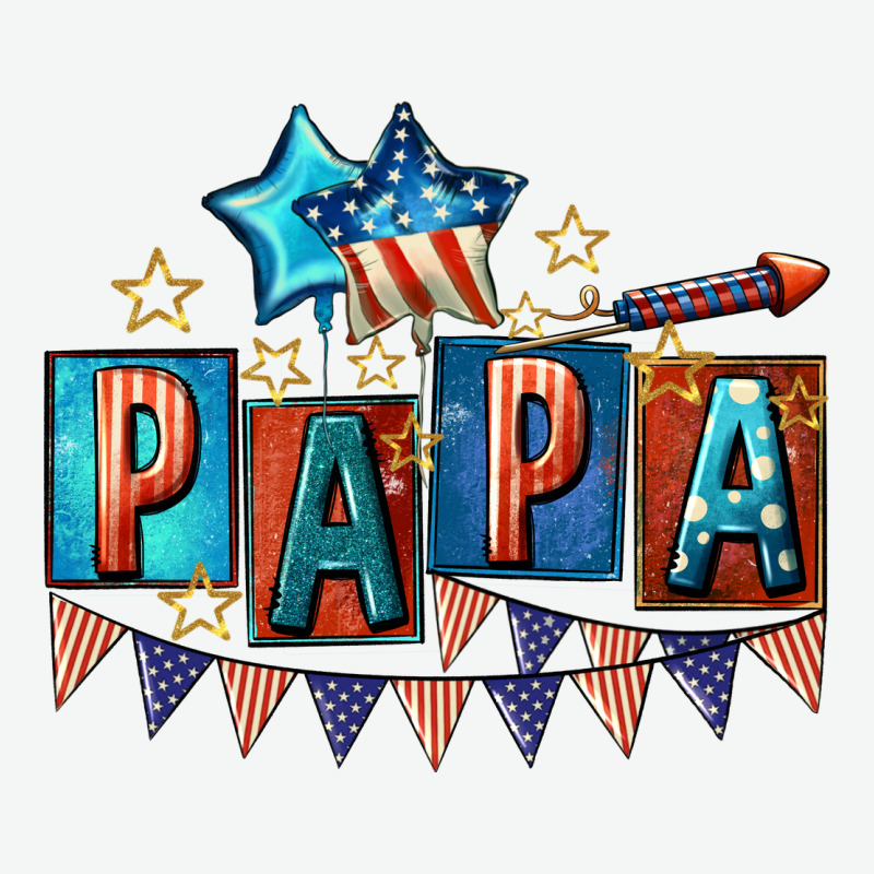 American Papa 4th Of July Urban Heavy Tee by CowGirlArtShop | Teevron