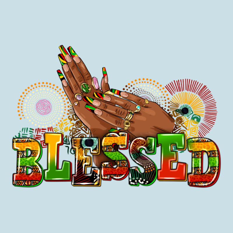 Blessed Afro Woman Hands Ladies Tee by AdoDesignShop | Teevron