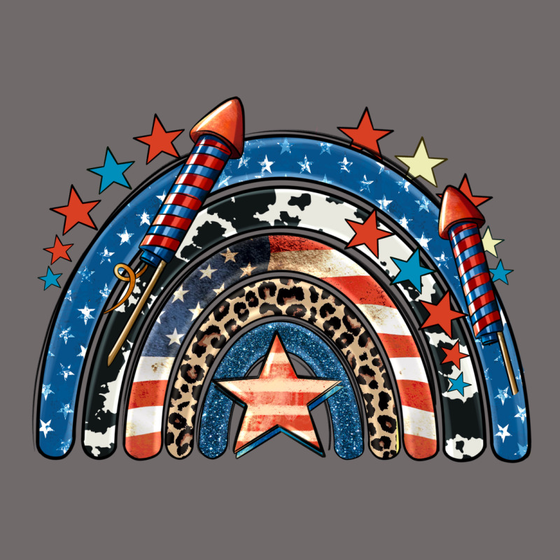American Rainbow 4th Of July Urban Heavy Tee by CowGirlArtShop | Teevron