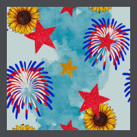 Patriotic Fireworks And Sunflower Zipper Hoodie | Teevron