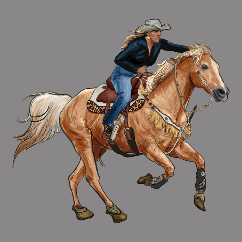 Horse Body With Cowgirl Vintage Tee by RanaPortraitStore | Teevron