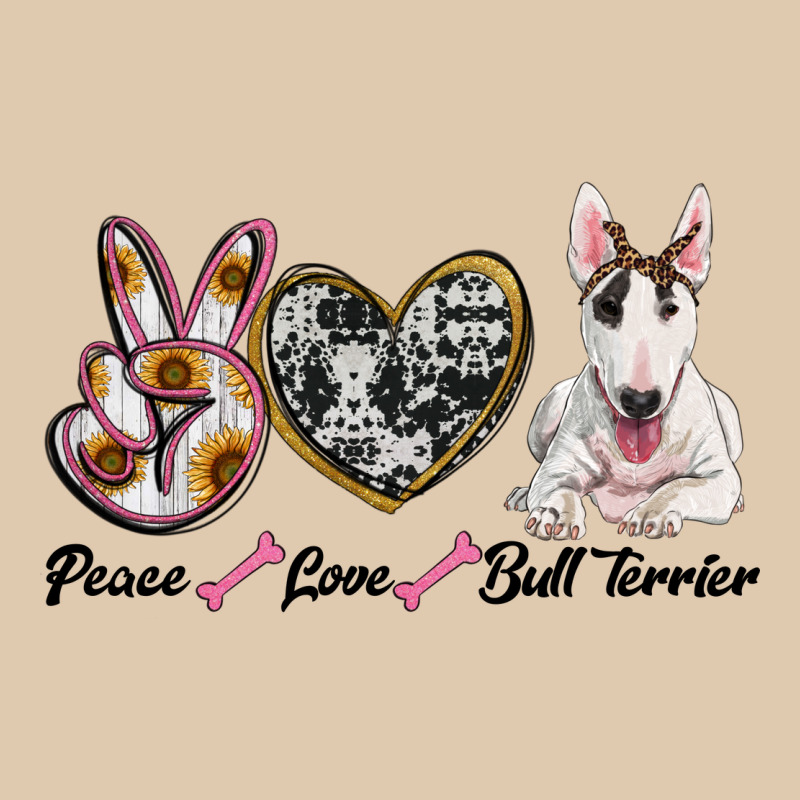 Peace Love Bull Terrier Heavyweight Sweatshirt by RanaPortraitStore | Teevron